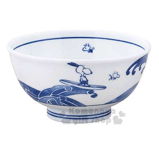 小礼堂〕史努比 日制陶瓷碗公《蓝白.冲浪》丼饭碗.汤碗.精致盒装.