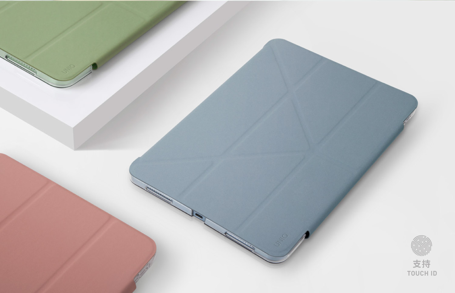 UNIQ Camden 2020 iPad 8 (10.2 吋) 支架式平板保護套, 灰