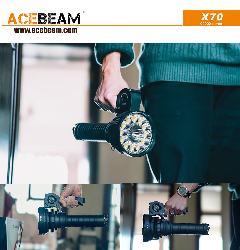 ACEBEAM X70最亮的手電筒 60000 流明 (2)
