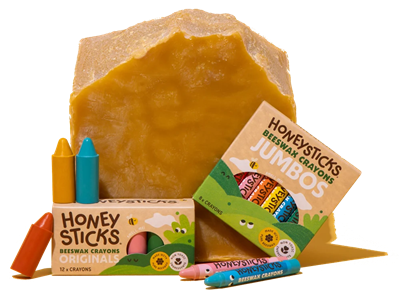 Honeysticks 紐西蘭純天然食品級蜂蠟蠟筆與蜂蠟原料展示
