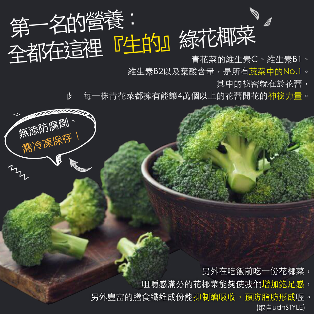 土耳其原裝生凍花椰菜2包 500公克 包 赤豪家庭私廚