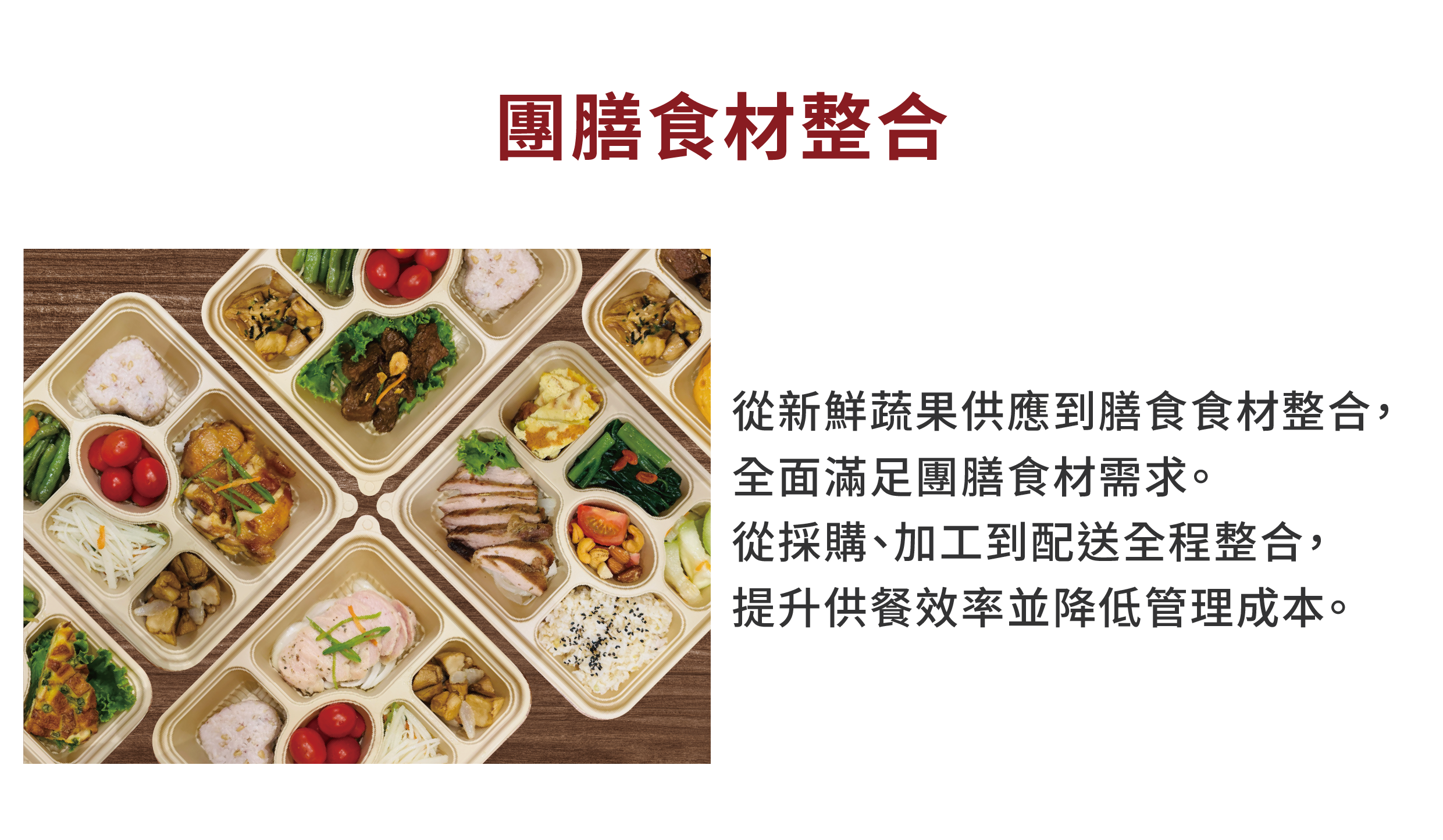 團膳食材整合