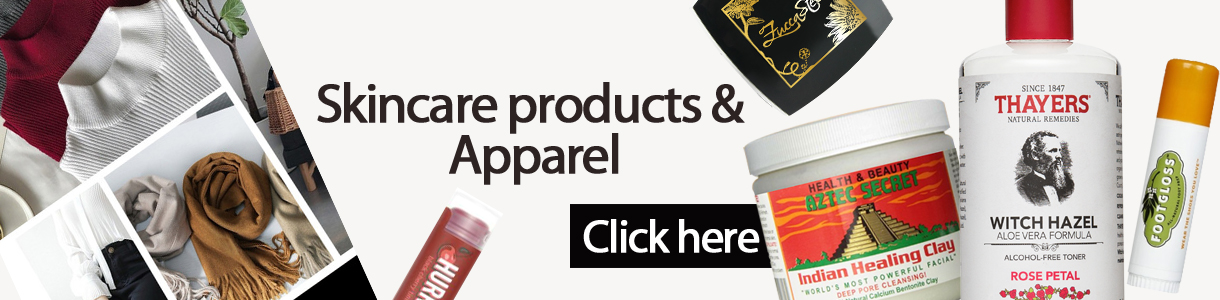 Skincare products & Apparel