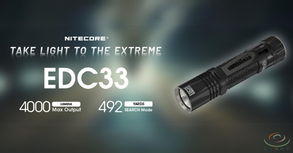 NITECORE EDC33 4000流明 450米 戰術手電筒 EDC 聚泛光 高亮遠射 一鍵光盾 鎖定 18650 TYPE-C