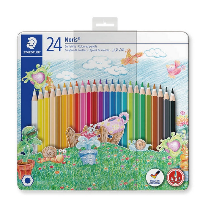 德國 STAEDTER 施德樓 快樂學園油性 色鉛筆 24色/盒 MS145 CM24