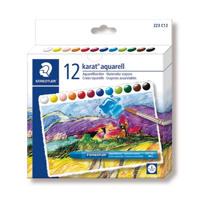 德國 STAEDTER 施德樓 設計家 水性 蠟筆 12色/組 MS223 C12