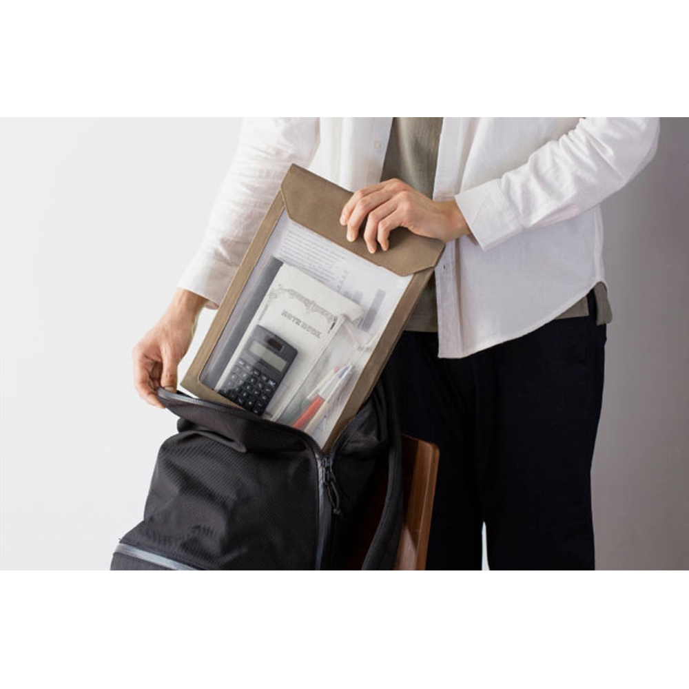 KING JIM FLATTY WORKS多用途收納袋 3色 A4 直式 / 個 5416