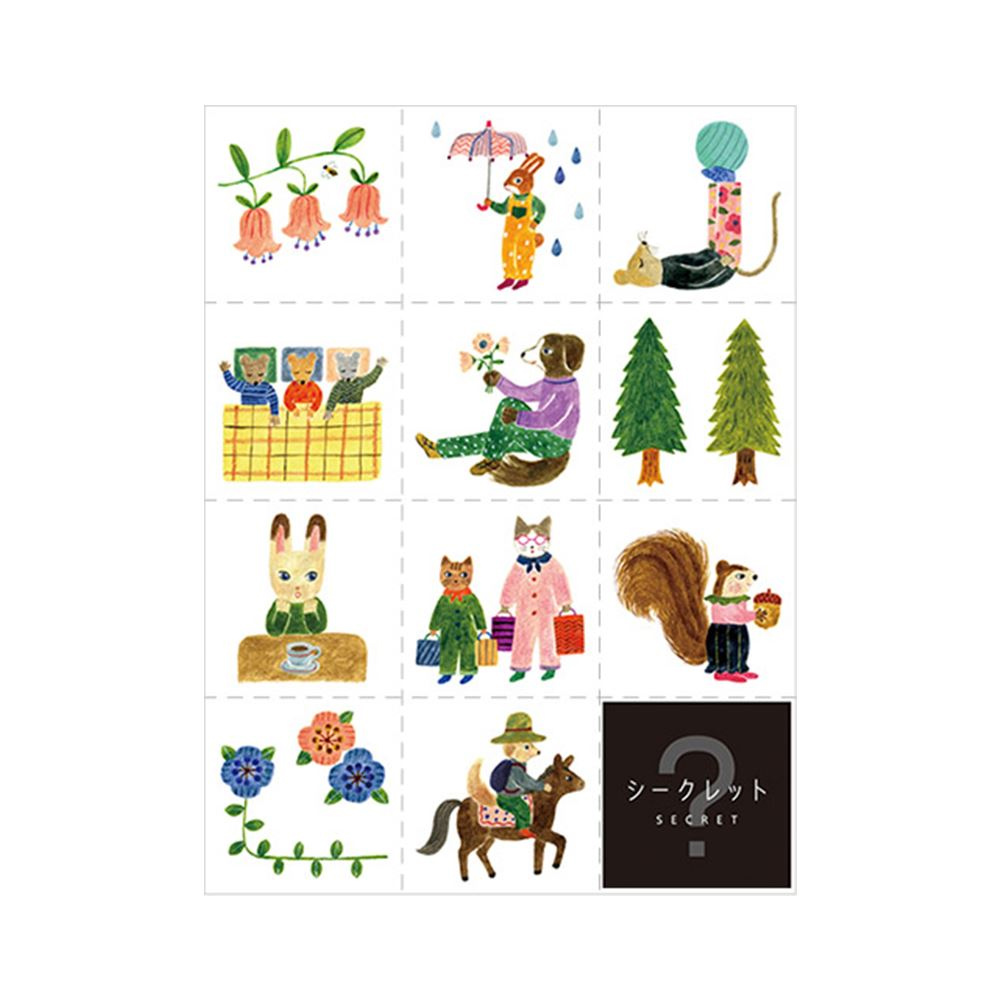 KING JIM HITOTOK手帳大張貼紙 生活 / 張 LSS005