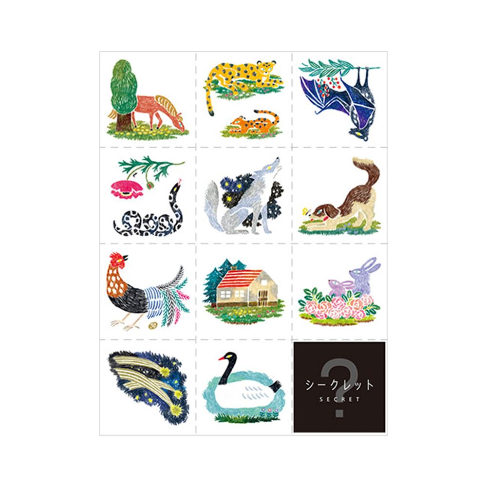 KING JIM HITOTOK手帳大張貼紙 大自然 / 張 LSS008