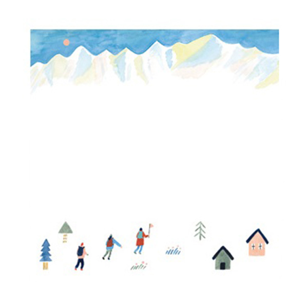 KING JIM HITOTOK信紙便箋/便利貼 登山 / 本 3060-002