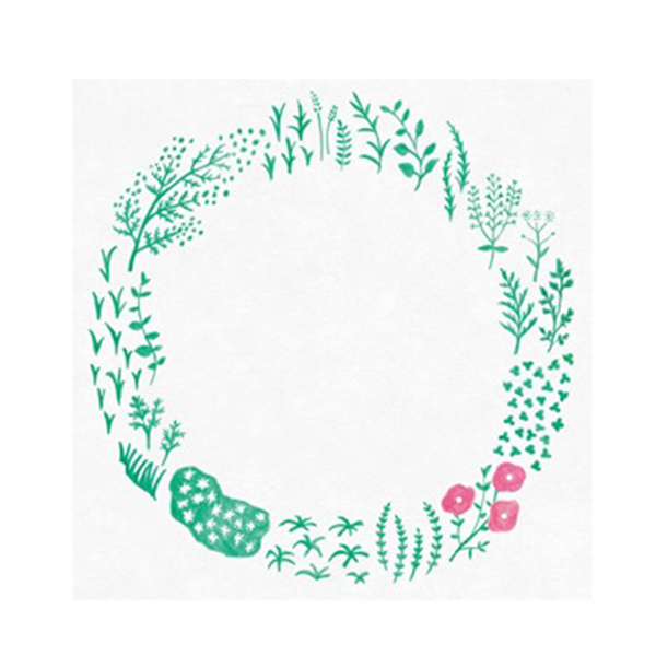 KING JIM HITOTOK信紙便箋/便利貼 植物 / 本 3060-001