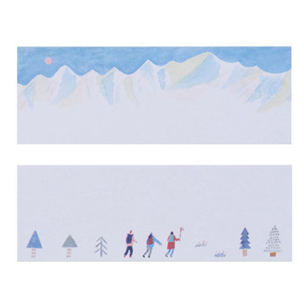 KING JIM HITOTOK信紙便箋/便利貼 登山 / 本 3040-002