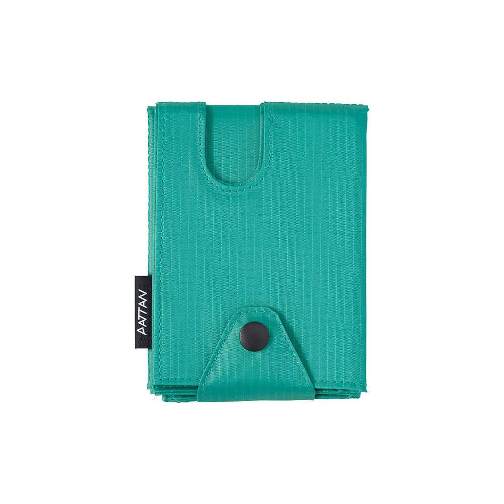 KING JIM PATTAN 可折疊超薄型環保袋 (M) 深灰色/湖水藍 / 組 5640-GR/5640-GN