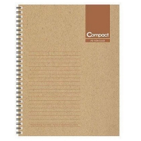 美加美 A4牛皮膠圈筆記-咖 3本入 / 包 AO3018