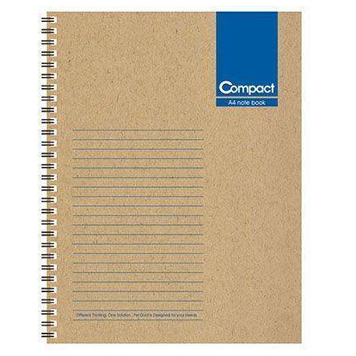 美加美 A4牛皮膠圈筆記-藍 3本入 / 包 AO3019