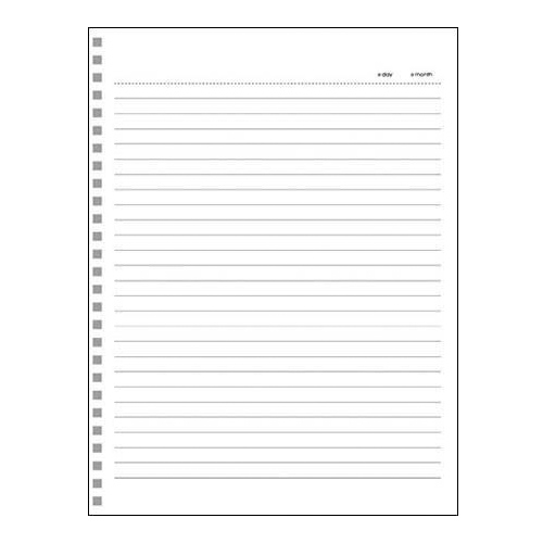 美加美 A4牛皮膠圈筆記-藍 3本入 / 包 AO3019