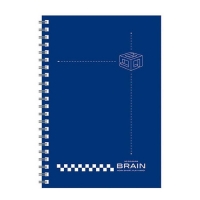 美加美 B5無色系列膠圈筆記-藍 3本入 / 包 AW3054