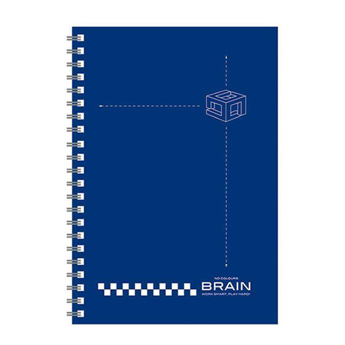 美加美 B5無色系列膠圈筆記-藍 3本入 / 包 AW3054