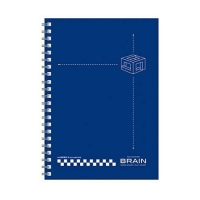 美加美 A5無色系列膠圈筆記-藍 3本入 / 包 AW3050