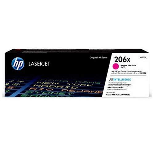 HP 紅色 高容量原廠碳粉匣 / 個 W2113X 206X