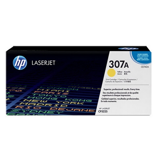HP 黃色 原廠碳粉匣 / 個 CE742A 307A