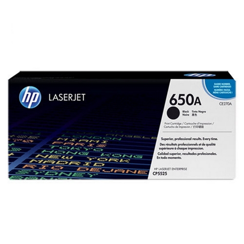 HP 黑色 原廠碳粉匣 / 個 CE270A 650A