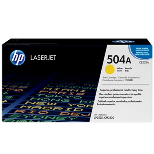 HP 黃色 原廠碳粉匣 / 個 CE252A 504A