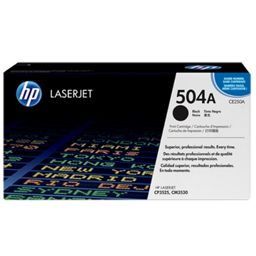 HP 黑色 原廠碳粉匣 / 個 CE250A 504A