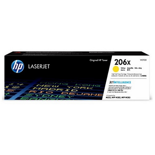 HP 黃色 高容量原廠碳粉匣 / 個 W2112X 206X