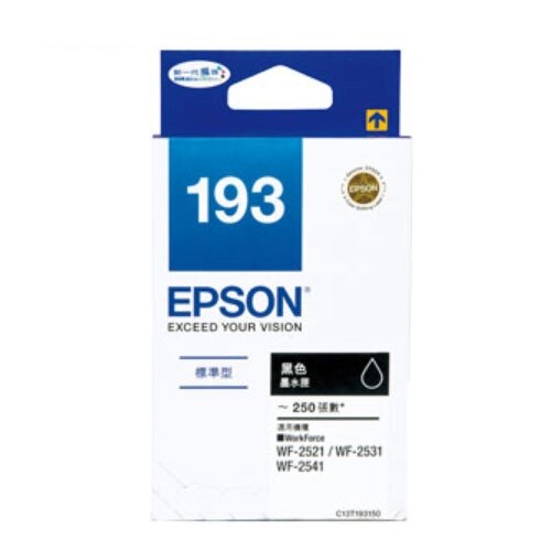 EPSON 黑色 原廠墨水匣 / 盒 T193150 NO.193