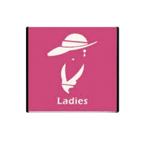 ZG1 雙面型 TL-1515A (女廁) 崁牆雙面鋁牌 / 個 TL-166