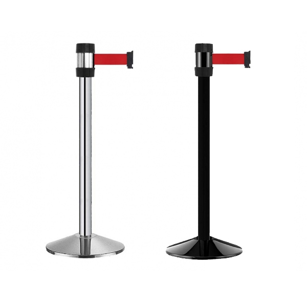 萬向 多方向掛接 4 米伸縮帶 欄柱 銀柱/黑柱 經濟型 / 支 RS-N4SR/RS-N4BK