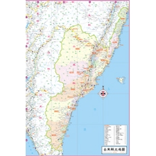 金時代 台東縣地圖 /份 78x54 cm 半開摺痕 9789866970856