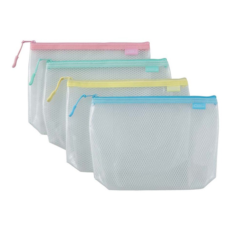 COX 三燕 B6 EVA環保立體網格 拉鏈袋 顏色隨機12個 /包 NO.951H