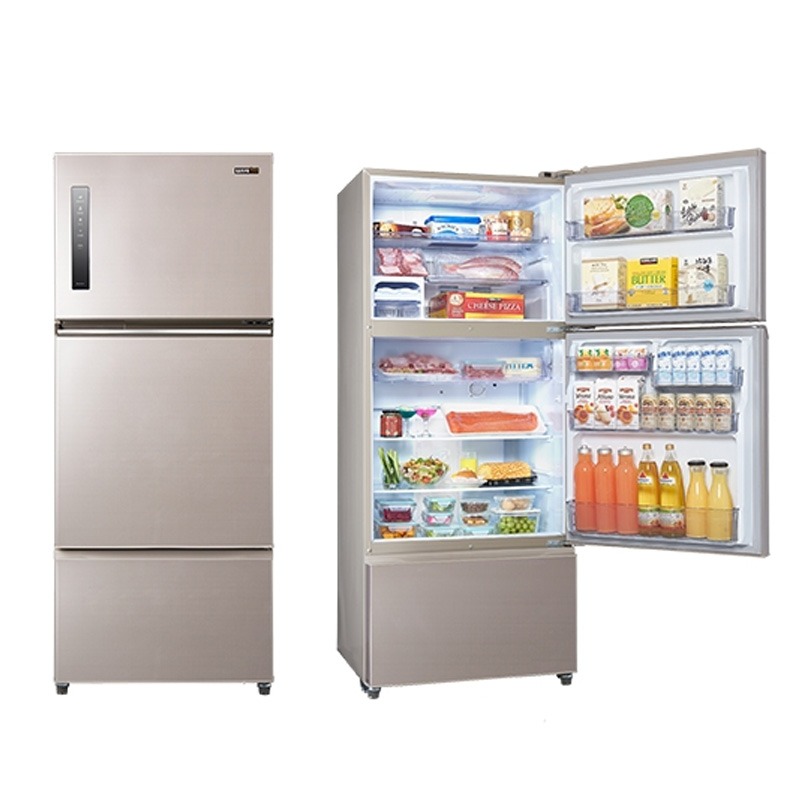 SAMPO聲寶 580公升 極光鈦變頻鋼板三門冰箱 /台 SR-C58DV(Y7)