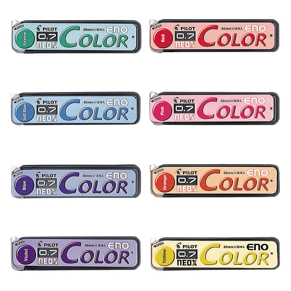 PILOT 百樂 ENO 色色自動鉛筆 色色筆 筆芯 0.7mm 10支 /個 HRF7C-20
