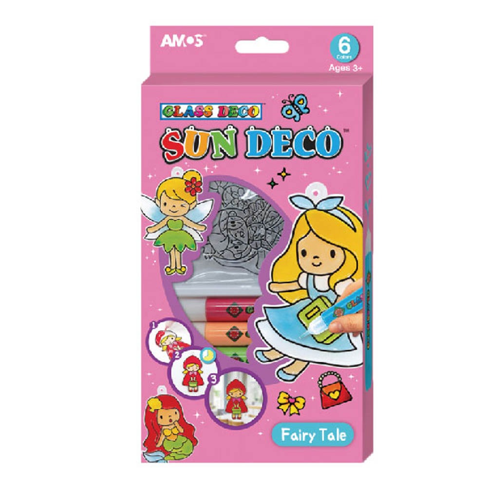 AMOS 阿摩斯 韓國原裝  6色 女孩 主題 吊飾 玻璃彩繪 膠 / 組 SD10P6-F