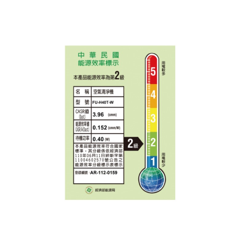 SHARP 夏普 抗敏 空氣 清淨機 適用坪數 9坪/台 FU-H40T-W