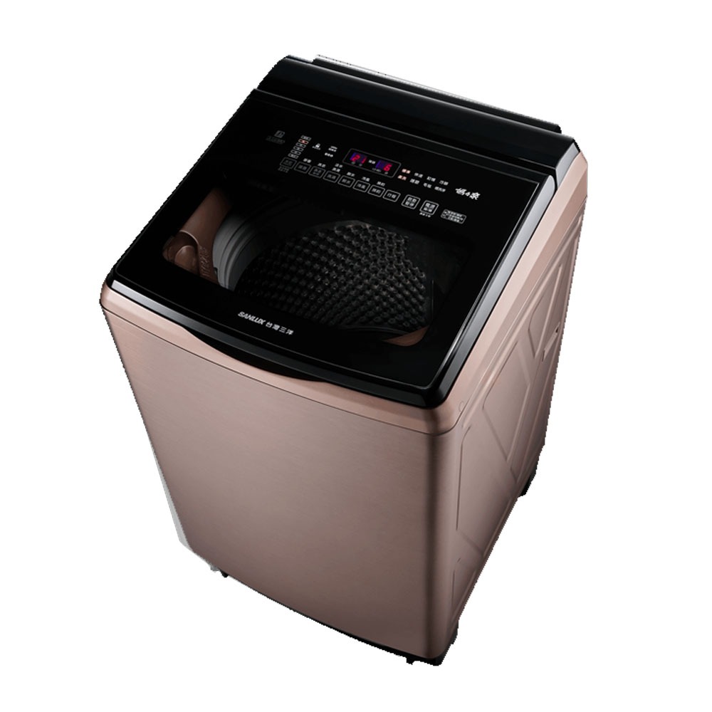 SANLUX台灣三洋 17kg DD直流變頻 直立式洗衣機 /台 SW-V17A 淺灰(N) / 玫瑰金(D)