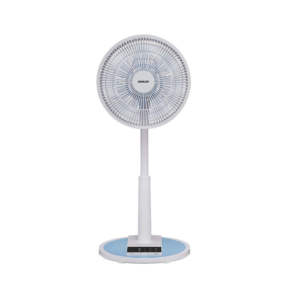 SANLUX台灣三洋 12吋 微電腦自然風遙控立扇 藍/灰/粉 /台 EF-T12AJ1/EF-T12AJ2/EF-T12AJ3
