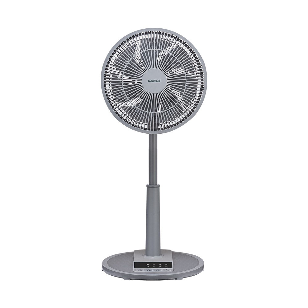 SANLUX台灣三洋 12吋 微電腦自然風遙控立扇 藍/灰/粉 /台 EF-T12AJ1/EF-T12AJ2/EF-T12AJ3