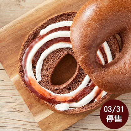 【貝果】可可草莓重乳酪