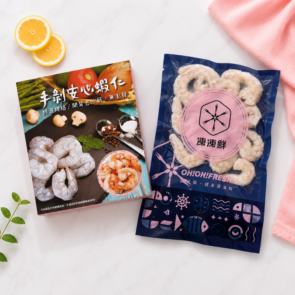 凍凍鮮手剝安心蝦仁XL尺寸 240g