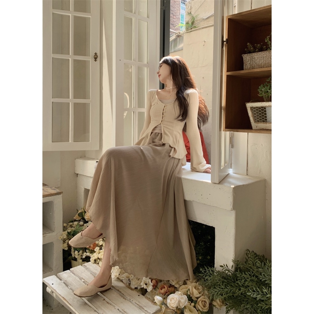 herlipto Cambrils Cotton-Blend Dress S