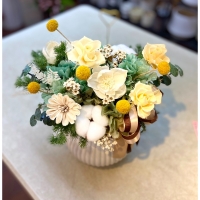 難忘 永生乾燥盆花