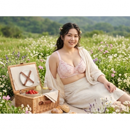 No.1106 手捧無鋼圈蝶樣美型調整型內衣