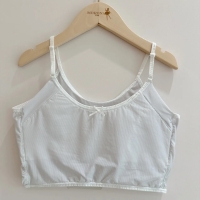 NO.1390 少女成長型 第一階段 保護型-防副乳膠原蛋白/涼感 短背心 