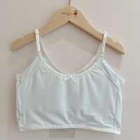 NO.1390 少女成長型 第一階段 保護型-防副乳膠原蛋白/涼感 短背心 