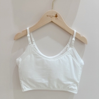 NO.1390 少女成長型 第一階段 保護型-防副乳膠原蛋白/涼感 短背心 