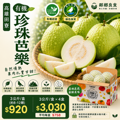高雄田寮有機珍珠芭樂